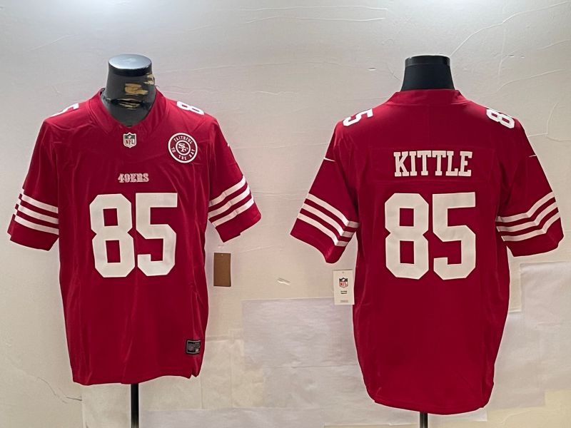 Men San Francisco 49ers #85 Kittle Red three generations 2024 Nike Limited NFL Jersey style 8->san francisco 49ers->NFL Jersey